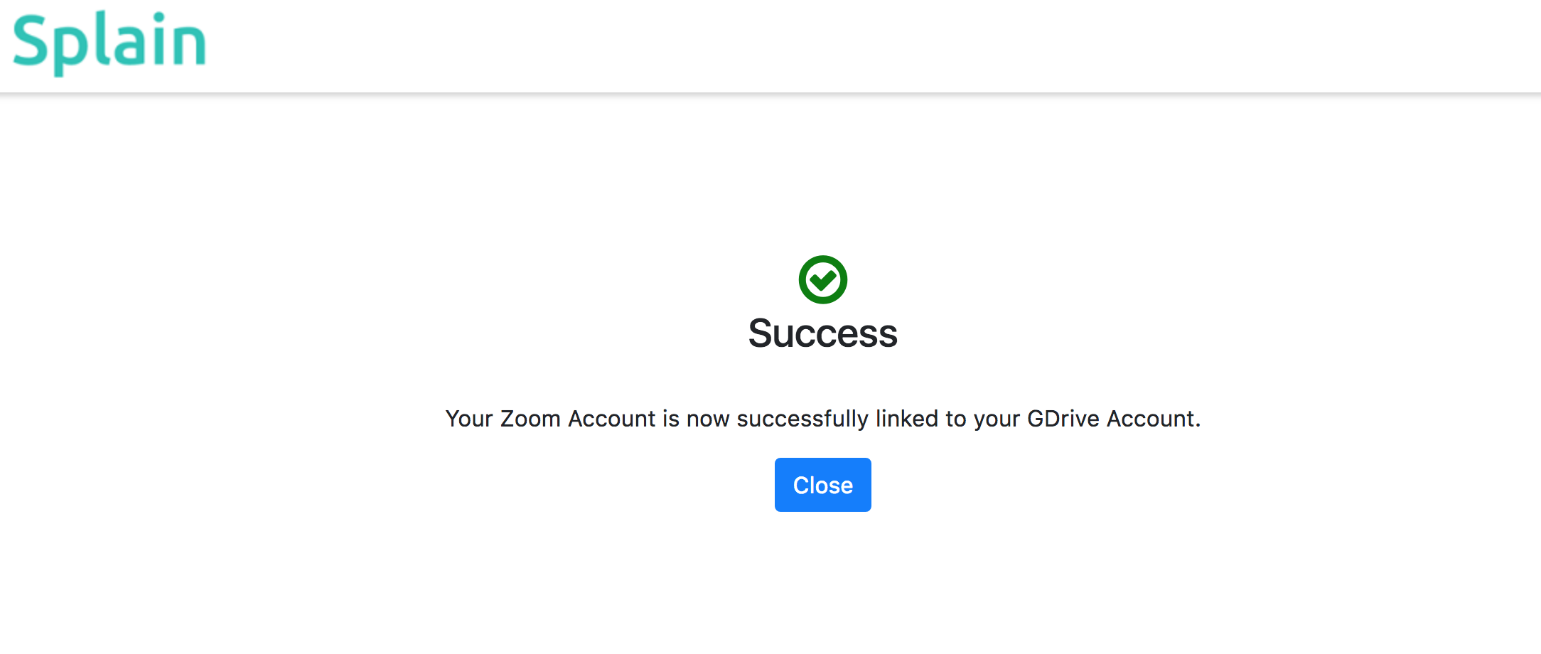 This completes connecting your zoom and drive accounts.